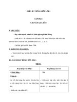 Giáo án Tiếng Việt 2 tuần 32 bài: Tập đọc  Chuyện quả bầu