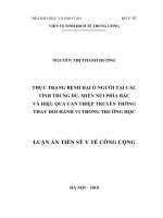 Thực trạng bệnh dại ở người tại các tỉnh trung du, miền Núi phía Bắc và hiệu quả can thiệp truyền thông thay đổi hành vi trong trường học (FULL TEXT)