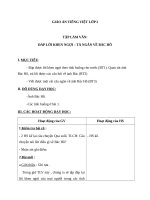 Giáo án Tiếng Việt 2 tuần 31 bài: Tập làm văn  Đáp lời khen ngợi, tả ngắn về Bác Hồ