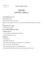 Giáo án Tiếng Việt 2 tuần 33 bài: Tập viết  Chữ hoa V (kiểu 2)