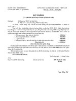 To trinh xin kinh phi