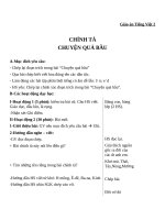 Giáo án Tiếng Việt 2 tuần 32 bài: Chính tả  Tập chép: Chuyện quả bầu, phân biệt LN, VD