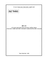 ĐỀ ÁN XÂY DỰNG HỆ SINH THÁI GIÁO DỤC THÔNG MINH TỈNH THỪA THIÊN HUẾ ĐẾN NĂM 2020 VÀ ĐỊNH HƯỚNG ĐẾN NĂM 2025