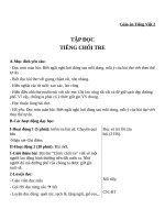 Giáo án Tiếng Việt 2 tuần 32 bài: Tập đọc  Tiếng chổi tre