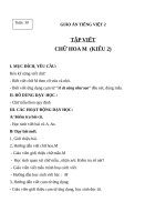 Giáo án Tiếng Việt 2 tuần 30 bài: Tập viết  Chữ hoa M (kiểu 2)