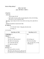 Giáo án Tiếng Việt 2 tuần 33 bài: Tập viết  Chữ hoa V (kiểu 2)