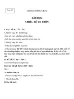 Giáo án Tiếng Việt 2 tuần 31 bài: Tập đọc  Chiếc rễ đa tròn