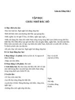 Giáo án Tiếng Việt 2 tuần 30 bài: Tập đọc  Cháu nhớ Bác Hồ