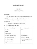 Giáo án Tiếng Việt 2 tuần 30 bài: Tập viết  Chữ hoa M (kiểu 2)