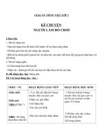 Giáo án Tiếng Việt 2 tuần 34 bài: Kể chuyện  Người làm đồ chơi