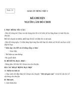 Giáo án Tiếng Việt 2 tuần 34 bài: Kể chuyện  Người làm đồ chơi