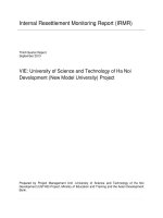 VIE: University of Science and Technology of Ha Noi Development (New Model University) Project