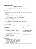 Giáo án Tiếng Việt 2 tuần 31 bài: Tập làm văn  Đáp lời khen ngợi, tả ngắn về Bác Hồ