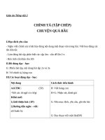 Giáo án Tiếng Việt 2 tuần 32 bài: Chính tả  Tập chép: Chuyện quả bầu, phân biệt LN, VD