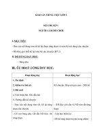 Giáo án Tiếng Việt 2 tuần 34 bài: Kể chuyện  Người làm đồ chơi