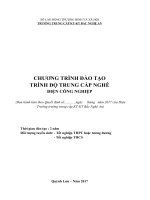 Chuong trinh đien cong nghiep trung cấp năm 2022