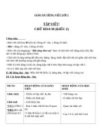 Giáo án Tiếng Việt 2 tuần 30 bài: Tập viết  Chữ hoa M (kiểu 2)