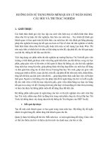 HƯỚNG DẪN SỬ DỤNG PHẦN MỀM QUẢN LÝ NGÂN HÀNG CÂU HỎI VÀ THI TRẮC NGHIỆM