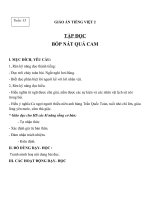 Giáo án Tiếng Việt 2 tuần 33 bài: Tập đọc  Bóp nát quả cam