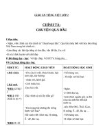 Giáo án Tiếng Việt 2 tuần 32 bài: Chính tả  Tập chép: Chuyện quả bầu, phân biệt LN, VD