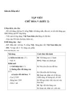 Giáo án Tiếng Việt 2 tuần 33 bài: Tập viết  Chữ hoa V (kiểu 2)