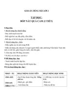 Giáo án Tiếng Việt 2 tuần 33 bài: Tập đọc  Bóp nát quả cam