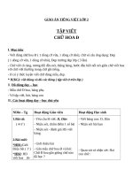 Giáo án Tiếng Việt 2 tuần 6 bài: Tập viết  Chữ hoa: Đ