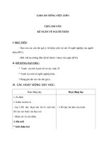 Giáo án Tiếng Việt 2 tuần 34 bài: Tập làm văn  Kể chuyện về người thân (nói, viết)