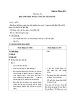 Giáo án Tiếng Việt 2 tuần 31 bài: Tập làm văn  Đáp lời khen ngợi, tả ngắn về Bác Hồ