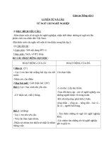 Giáo án Tiếng Việt 2 tuần 33 bài: Luyện từ và câu  Mở rộng vốn từ: Từ ngữ chỉ nghề nghiệp