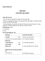 Giáo án Tiếng Việt 2 tuần 32 bài: Tập đọc  Chuyện quả bầu