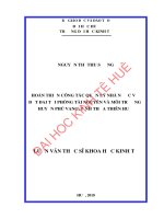 Hoàn thiện công tác quản lý nhà nước về đất đai tại phòng tài nguyên và môi trường huyện phú vang, tỉnh thừa thiên huế (tt) 