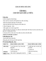 Giáo án Tiếng Việt 2 tuần 32 bài: Tập đọc  Chuyện quả bầu