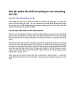 Nhu yeu pham can thiet cho phong an cua van phong lam viec