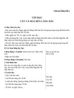 Giáo án Tiếng Việt 2 tuần 31 bài: Tập đọc  Cây và hoa bên lăng Bác