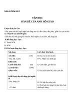 Giáo án Tiếng Việt 2 tuần 34 bài: Tập đọc  Đàn bê của anh Hồ Giáo