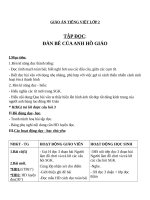 Giáo án Tiếng Việt 2 tuần 34 bài: Tập đọc  Đàn bê của anh Hồ Giáo