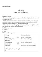 Giáo án Tiếng Việt 2 tuần 33 bài: Tập đọc  Bóp nát quả cam