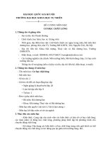 ĐỀ CƯƠNG MÔN HỌC CƠ HỌC CHẤT LỎNG