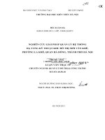 Nghiên cứu giải pháp quản lý hệ thống hạ tầng kỹ thuật khu đô thị mới văn khê, phường la khê, quận hà đông, thành phố hà nội (tt) 