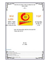 Thiết kế cấp điện cho phân xưởng sửa chữa cơ khí