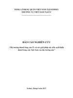 BÁO CÁO NGHIÊN CỨU Thị trường thanh long của Úc và các giải pháp xúc tiến xuất khẩu thanh long của Việt Nam vào thị trường này