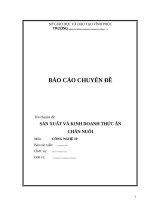 SẢN XUẤT VÀ KINH DOANH THỨC ĂN CHĂN NUÔI