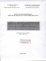 Nghiên cứu giải pháp cải tạo hai bờ sông tích vì mục tiêu phát triển du lịch và di sản  đoạn từ làng cổ đường lâm đến thành cổ sơn tây (tt) 