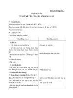 Giáo án Tiếng Việt 2 tuần 29 bài: Luyện từ và câu  Mở rộng vốn từ: Từ ngữ về cây cối, đặt và trả lời câu hỏi Để làm gì?