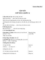 Giáo án Tiếng Việt 2 tuần 29 bài: Tập viết  Chữ hoa A (kiểu 2)