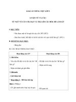 Giáo án Tiếng Việt 2 tuần 29 bài: Luyện từ và câu  Mở rộng vốn từ: Từ ngữ về cây cối, đặt và trả lời câu hỏi Để làm gì?