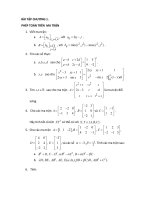 Bài tập Các phép toán trên Ma Trận