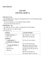 Giáo án Tiếng Việt 2 tuần 29 bài: Tập viết  Chữ hoa A (kiểu 2)