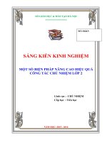 SKKN DAO HUYEN NGOC đã sửa  MỘT SỐ BIỆN PHÁP NÂNG CAO HIỆU QUẢ CÔNG TÁC CHỦ NHIỆM LỚP 2